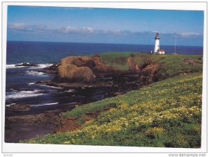 Yaquina Head Lighthouse, north of Newport, Oregon, 40-60s