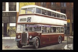 tm6638 - Oldham Corporation Bus, No.246 to Lees - Artist - G.S.Cooper - postcard