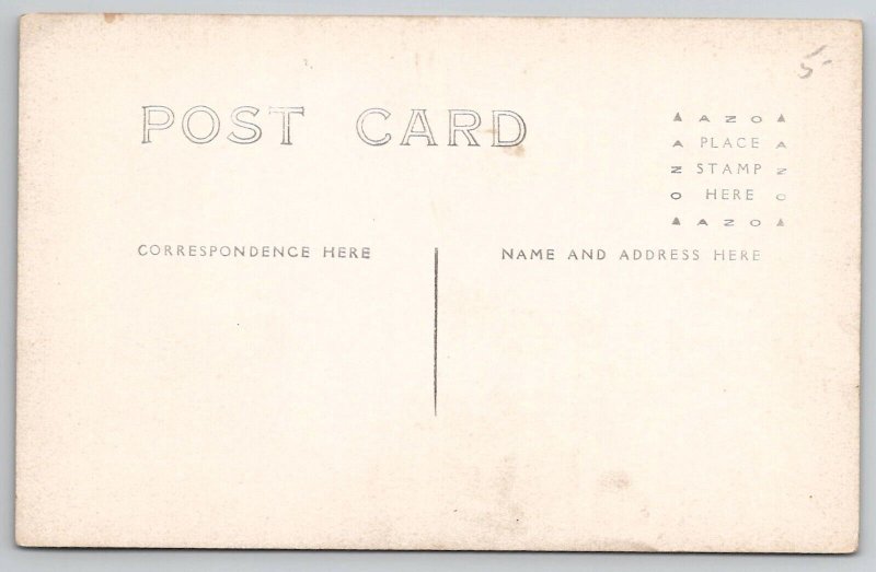 RPPC US Army Soldiers Setting up Tent Camp Postcard J21