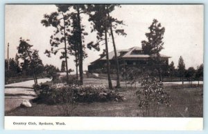 SPOKANE, Washington WA ~ View of COUNTRY CLUB ca 1910s   Postcard