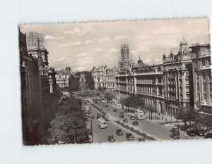 Postcard Calle de Alcalá Madrid Spain