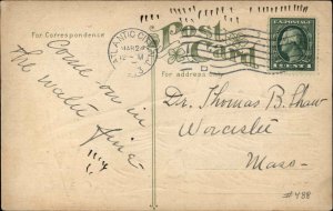 Atlantic City New Jersey NJ Bathing Beauty Comic Risque c1910 Vintage Postcard 