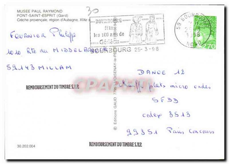 Postcard Modern Museum Paul Paymond Pont Saint Esprit Gard Creche Provencale ...