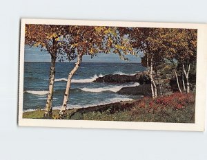 Postcard Lake Superior Copper Harbor Michigan USA