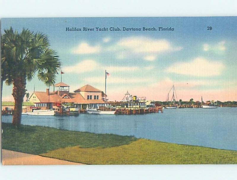 Linen HARBOR SCENE Daytona Beach Florida FL hp7787