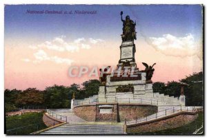 Old Postcard Natianal Denkmal Niederwald