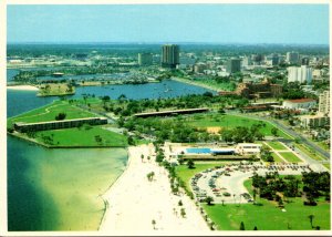 Florida St Petersburg Aerial View Showing Waterfront Park