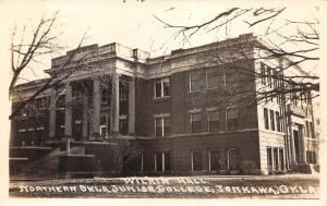 Tonkawa OK~Northern Oklahoma Junior College-Wilkin Hall~1945 RPPC-Postcard