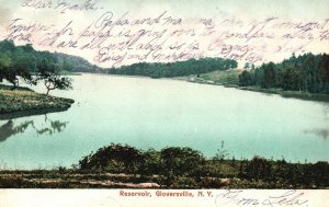 Vintage Postcard 1907 Reservoir Gloversville New York The Rochester News Pub.