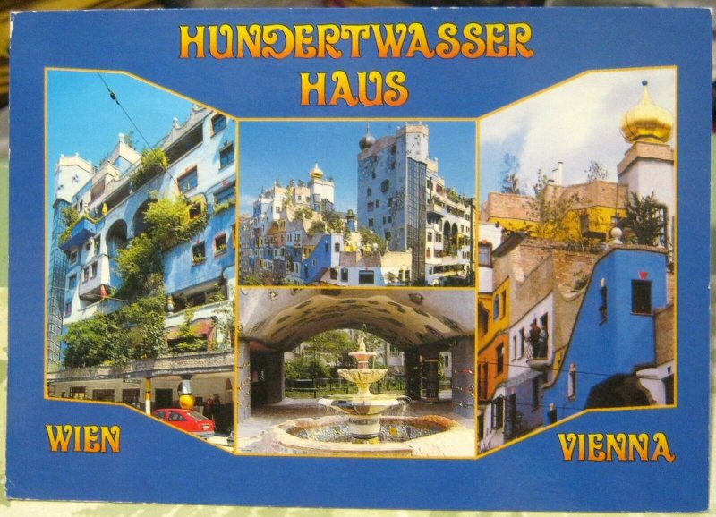 Austria Wien Vienna Hundertwasser Haus - posted 1993