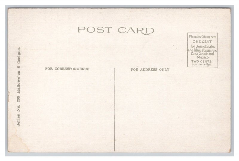 Greetings For Halloween Boy Apple Jack-O-Lanterns Postcard