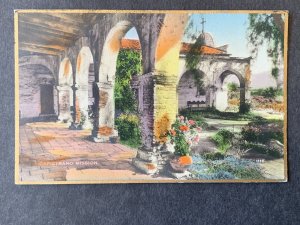 Capistrano Mission, San Juan Capistrano CA Litho Postcard H1158094820