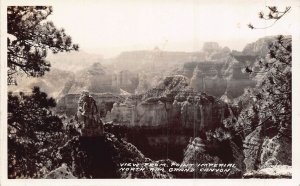 GRAND CANYON ARIZONA~VIEW FROM POINT IMPERIAL~1930s FRASHERS REAL PHOTO POSTCARD