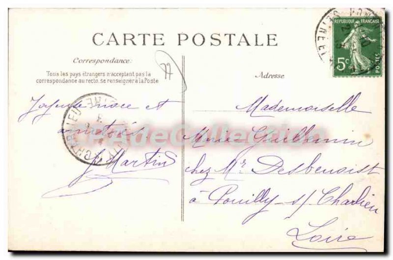 Postcard Old Pringy A View From Park