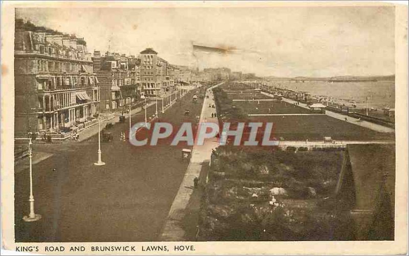 'Postcard Old King''s Road and Hove Lawns Brunswick'