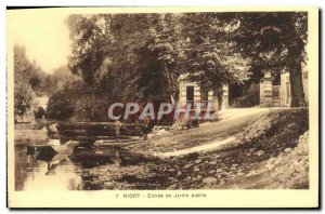 Old Postcard Niort Entree Du Jardin Public animated