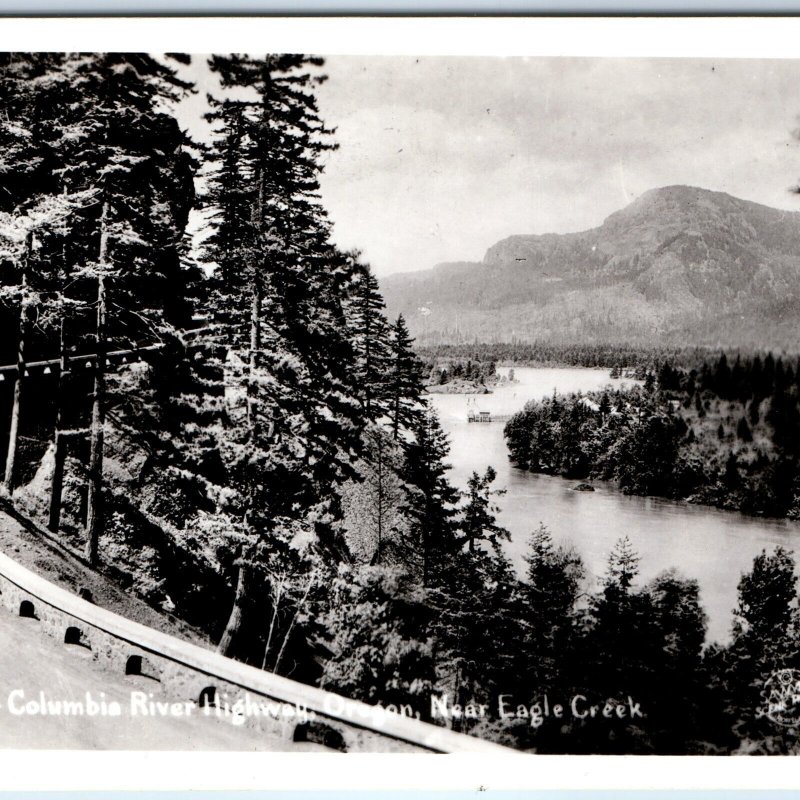 c1930s Eagle Creek, OR RPPC Columbia River Highway Sawyer Real Photo Scenic A165