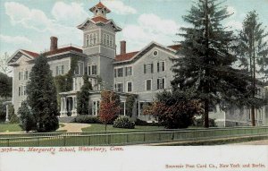 St. Margaret's School, Waterbury, Connecticut, Very Early Postcard, Unused