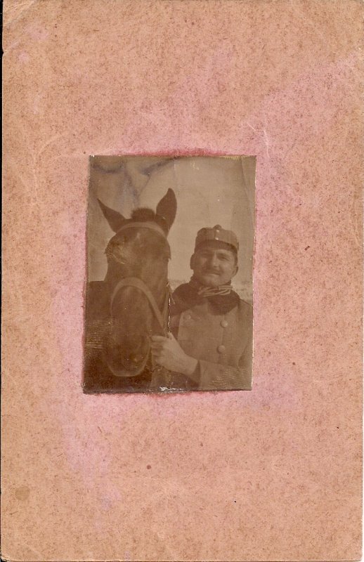 RPPC WWI Austrian or Polish Soldier, 1914-18, Horse, Cavalry, Official Feldpost