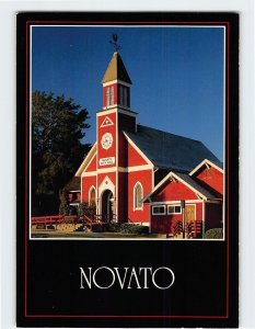 Postcard Novato City Hall, Novato, California