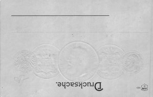 Germany Greetings Coins embossed coinage postcard C315