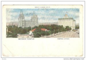 Mormon Temple, Hotel Utah, Salt Lake City, Utah, 1910-1920s