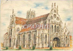 Modern Postcard Bourg en Bresse Brou Church