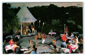 BERMUDA ~ Entertainers BERMUDA FIRE DANCERS Hotel Performance c1970s Postcard