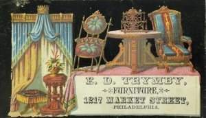 1880's-90's E. D. Trymby High Class Furniture Graphical Image P99
