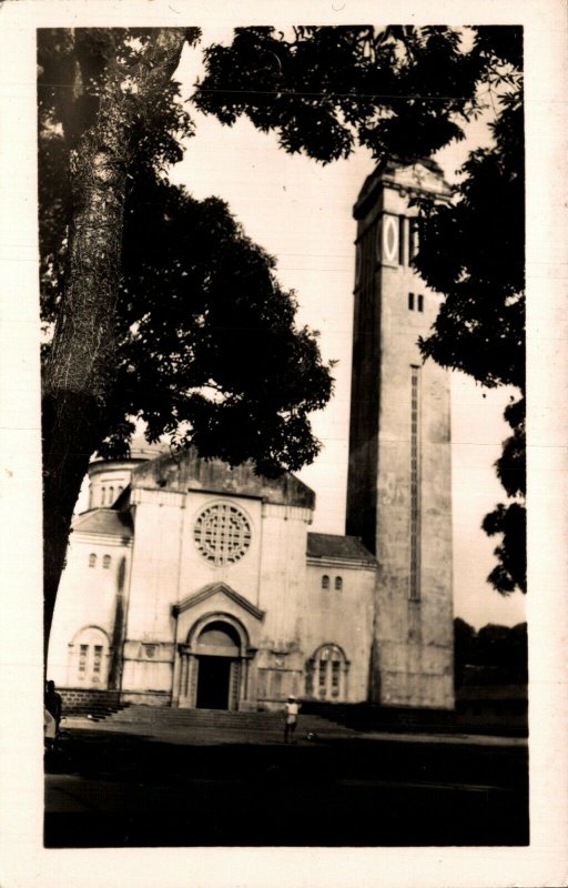 Guinea Conakry La Cathedrale Vintage RPPC 08.70