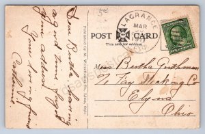 K2/ LaGrange Ohio Postcard c1910 New England Building Monument  113