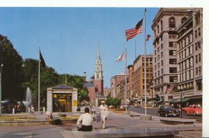 America Postcard - Tremont Street Mall - Boston - Massachusetts - 16268A