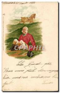 Postcard Old Dog Dogs Hunting hounds has Cavalier