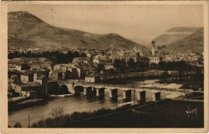 CPA MILLAU - le tarn le pont lerouge et la ville (148077)