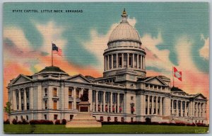 Little Rock Arkansas 1940s Postcard State Capitol Building