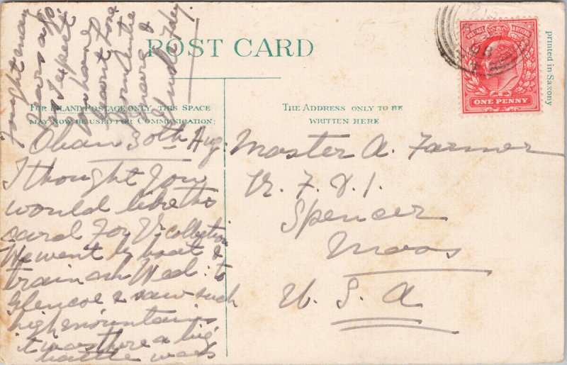 Oban Scotland Meet of East Coast Fishing Boats UK Postcard G14