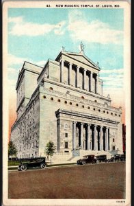 Vintage Postcard New Masonic Temple St Louis, Missouri KA10