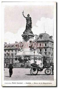 Paris Old Postcard Place de la Republique