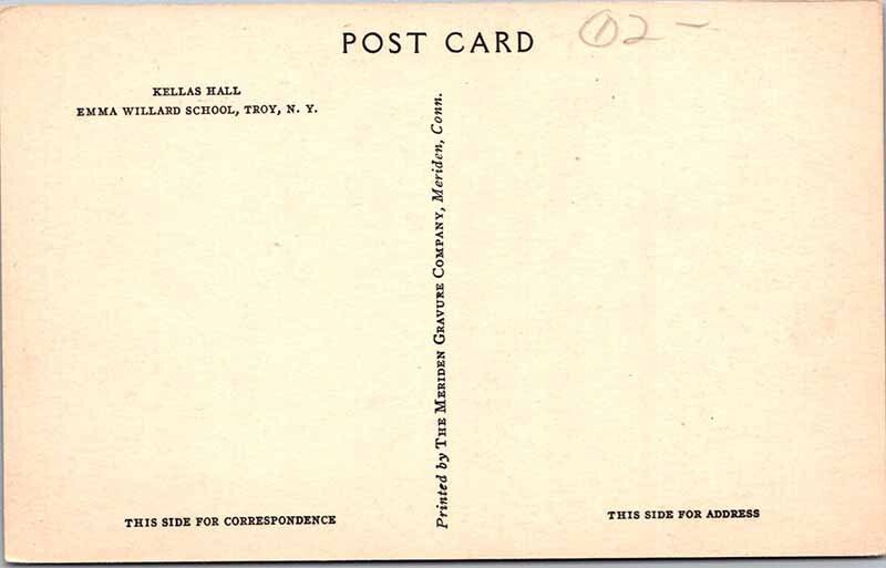 Postcard SCHOOL SCENE Troy New York NY AN2973