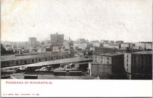 USA Panorama of Minneapolis Minnesota Vintage Postcard 09.44