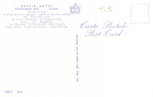 Canada  Chateauguay QUE Rustik Motel
