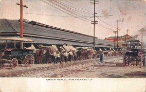 FRENCH MARKET NEW ORLEANS LOUISIANA POSTCARD (c. 1905)