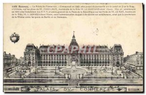 Postcard Rennes Old Palace Trade Starts in 1885