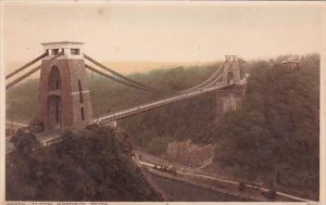 England Bristol Clifton Suspnsion Bridge With Freighter