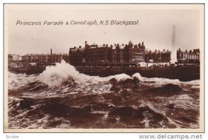 RP, Princess Parade & Cenotaph, N.S. Blackpool (Lancashire), England, UK, PU-...