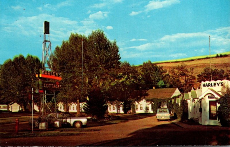 Montana Red Lodge Harley's Cottages Motel 1969