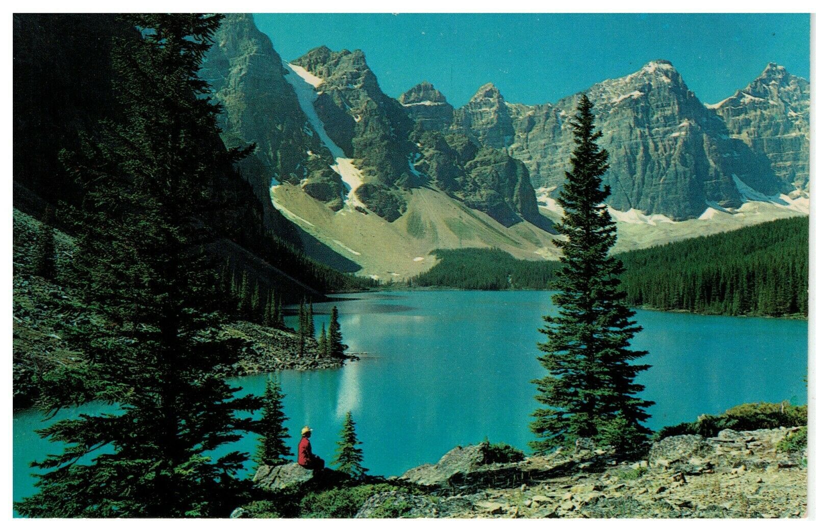 Moraine Lake Valley of Ten Peaks, Alberta Canadian Rocky Mountains Postcard | United States ...