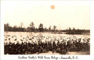 North Carolina Ansonville Lockhart Gaddy's Wild Goose Refuge Real Photo