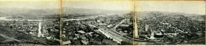 3-Panel Fold Out Panorama Wheeling West Virginia WV 1900s UDB Postcard