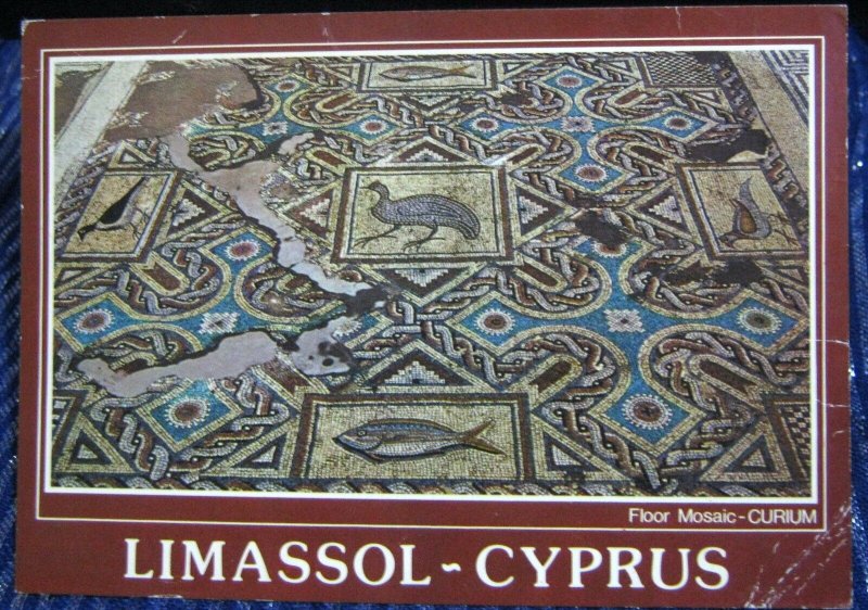 Cyprus Limassol Floor Mosaic Curium - posted 1985